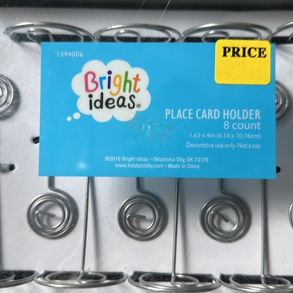 NWT 8 count metal place card holders they’re still sealed in their original box - Picture 3 of 5